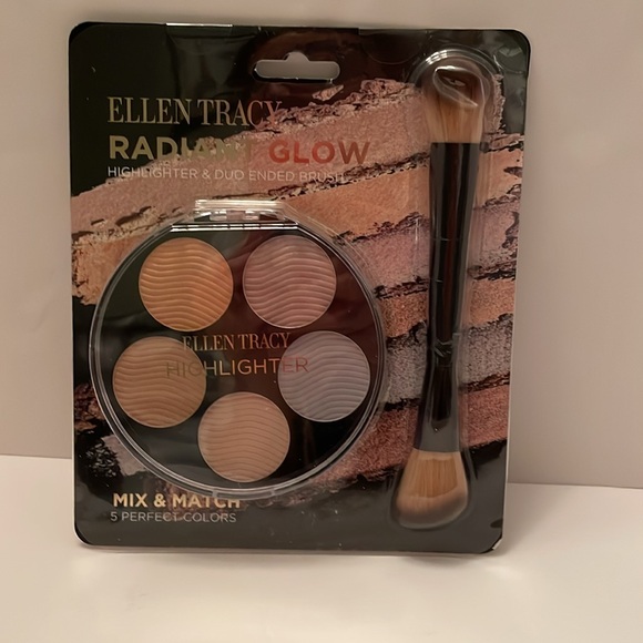 ELLEN TRACY Radiant Glow highlighter & duo ended brush. Mix & Match 5 colors - Picture 1 of 17